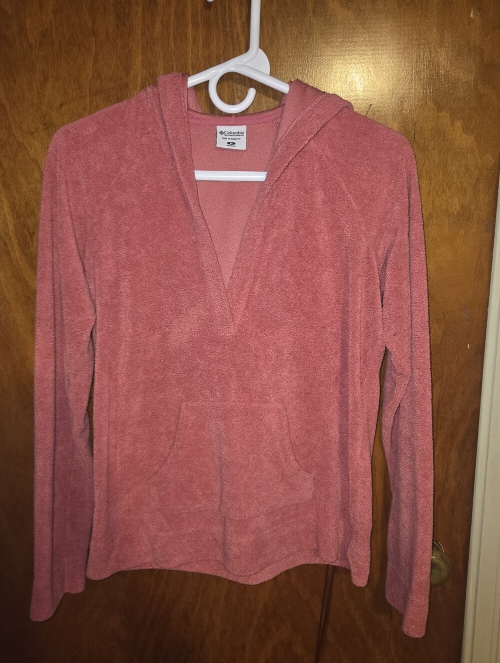 Columbia Women's Dusty Rose Hooded Terry Pullover